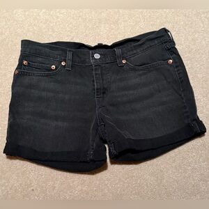 LEVIS Black Denim Women's Shorts